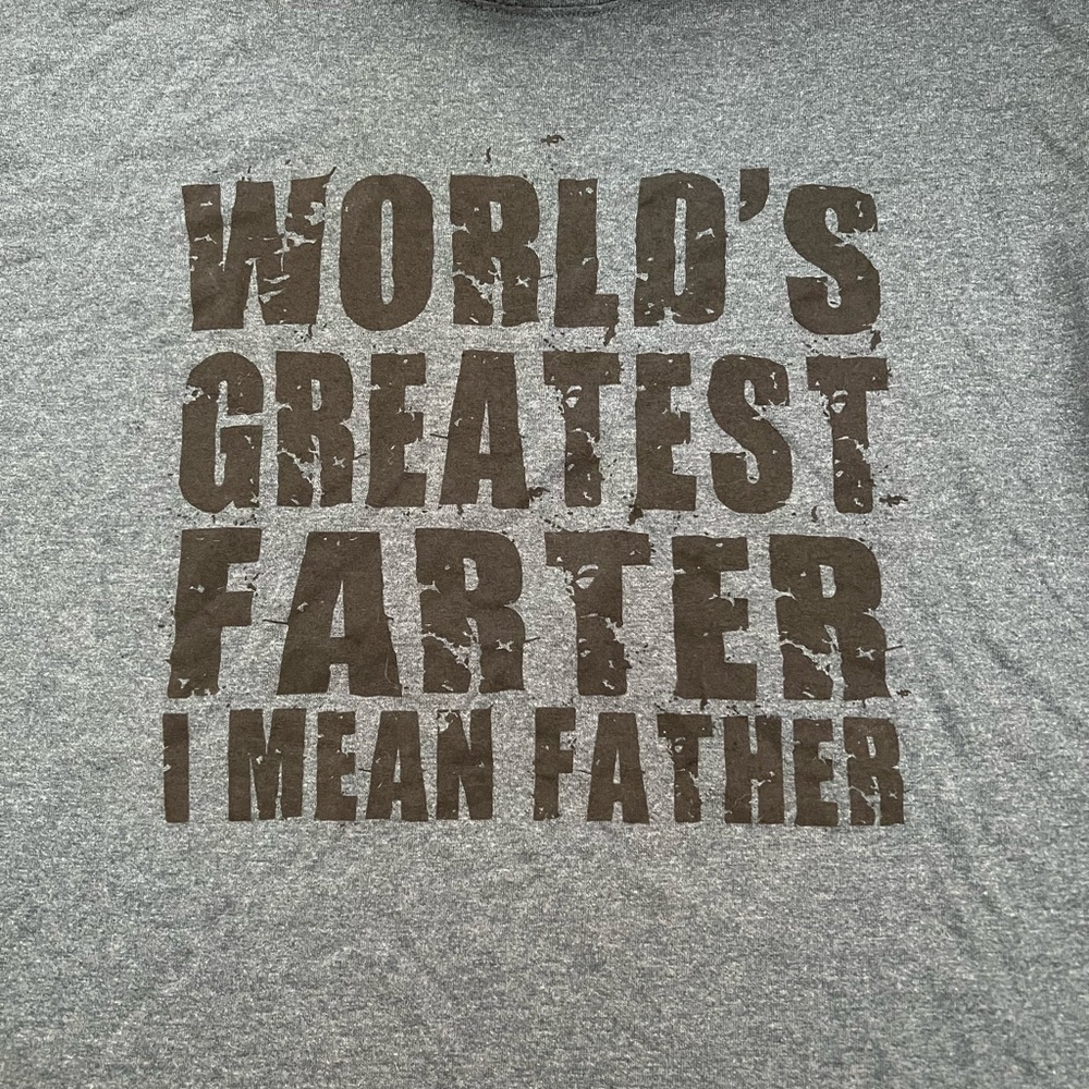 Worlds greatest fatter I mean father tshirt 2XL